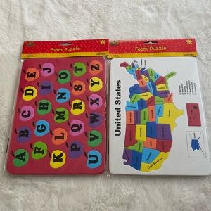 School house foam puzzles set of 2